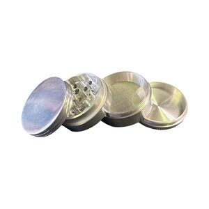 Metal 4-Piece Herb Grinder – Durable Aluminum
